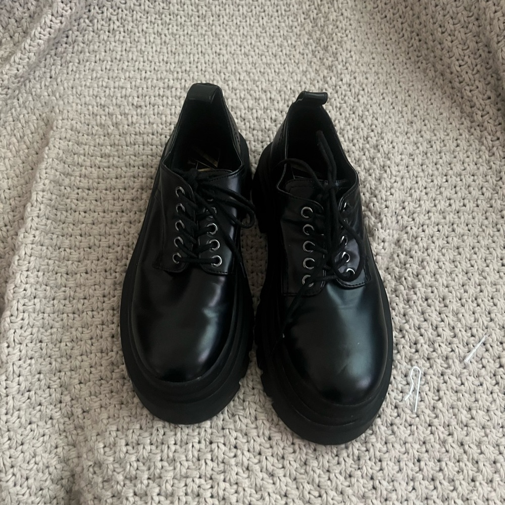 Zara Black Women's Oxfords